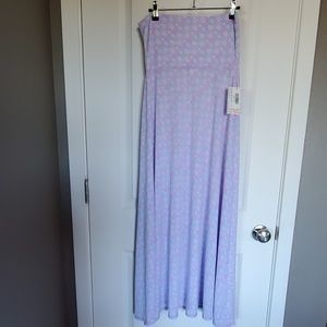 Maxi skirt - purple floral